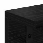 vidaXL Porte-manteau mural Chêne noir 100 x 10.5 x 10.5 cm