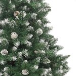 vidaXL Sapin de Noël artificiel avec support 120 cm PVC