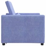 vidaXL Canapé Lit Simple Bleu jean 90 x 165 x 87 cm tissu