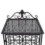 vidaXL Casier à bouteilles pour 28 bouteilles Métal