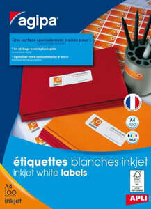 1600 Étiquettes Inkjet 105X35