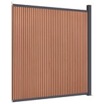 vidaXL Panneau de clôture marron 173x186 cm WPC