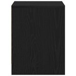 vidaXL Cabinet de chevet avec tiroir Chêne noir 45 x 34 x 44.5 cm