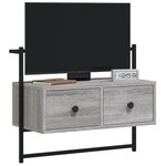 vidaXL Meuble TV mural sonoma gris 60 5x30x51 cm bois d'ingénierie