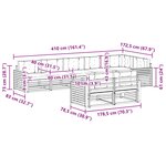 vidaXL Ensemble de canapés d'extérieur 8 Pièces Naturel et Anthracite