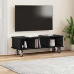 vidaXL Meuble TV Chêne noir 100 x 35 x 35 cm Bois d'ingénierie