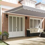 vidaXL Auvent rétractable électrique Gris clair 600 × 300 cm