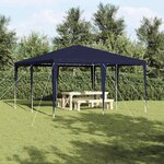 vidaXL Tente de fête Bleu  Blanc 400 x 400 x 266 cm Polyester  Acier