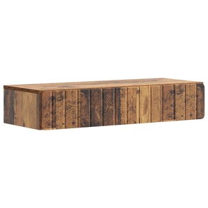 vidaXL Table d'appoint murale Bois ancien 87 5 x 34 5 x 17 cm