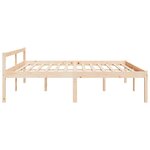 vidaXL Lit pour personne âgée 200x200 cm bois massif de pin