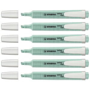 Surligneur Swing Cool Pastel Edition -Touche de Turquoise x 6 STABILO