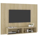 vidaXL Meuble TV mural Chêne Sonoma 120x23 5x90 cm Bois d’ingénierie