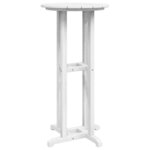 vidaXL Table de bar Blanc 55 x 55 x 107 cm Polyéthylène