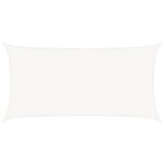 vidaXL Voile d'ombrage PEHD Rectangulaire 2 x 4 m Blanc