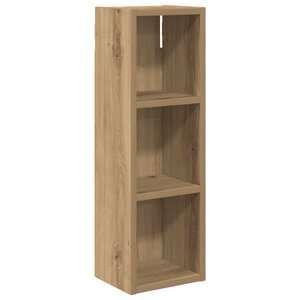vidaXL Armoire murale de salle de bain Chêne artisan 20 x 16 x 62 5 cm