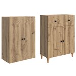 vidaXL Ensemble de Meubles 2 Pièces 66 x 34 5 x 90 cm Bois d'ingénierie