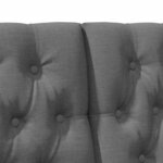 vidaXL Tête de lit capitonnée Gris foncé 150 cm Pin massif