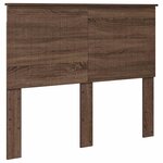 vidaXL Cadre de lit Chêne brun 120 x 200 cm Bois de pin massif