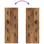 vidaXL Porte-manteau mural Montage mural Bois ancien 30 x 1.5 x 80 cm