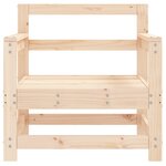 vidaXL Chaises de jardin lot de 2 bois massif de pin