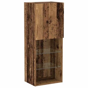 vidaXL Ensemble meuble TV Montage mural Bois ancien 40 5 x 30 x 102 cm