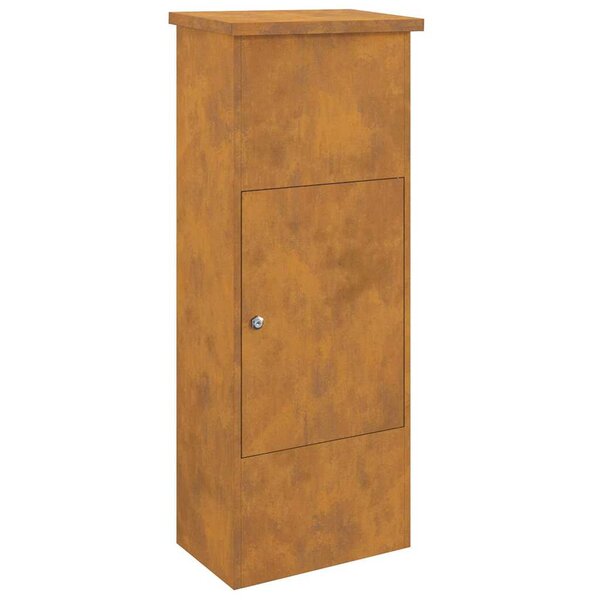 vidaXL Boîte de dépôt de colis Rouillé 44.5 x 29 x 110.5 cm