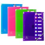 Trieur Extensible En Polypropylène 8 Compartiments Iderama Pp - A4 - Couleurs Assorties - X 8 - Exacompta
