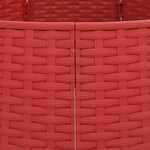 vidaXL Jupe de sapin de Noël rouge Ø56x23 cm plastique