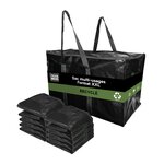 Pack and Move - Lot 8 Grands Sacs Déménagement Recyclé - Rangement Et Transport Ultra Résistant - Réutilisable - Poignées Solides - 100L