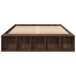 vidaXL Cadre de lit sans matelas chêne marron 120x200 cm