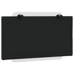 vidaXL Coussin de tête de lit Zadar noir et blanc 80 cm similicuir