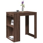 vidaXL Table de bar chêne marron 102x70x103 5 cm bois d'ingénierie