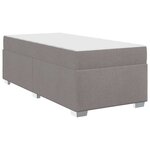 vidaXL Cadre de lit Taupe 80 x 200 cm tissu