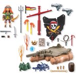PLAYMOBIL 71794 - Pirate avec radeau flottant  canons et trésor