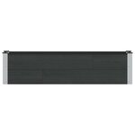 vidaXL Jardinière surélevée Noir 150 x 30 x 36 cm WPC et Aluminium