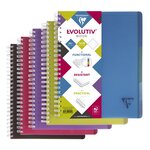 Cahier spiralé Evolutiv'Book 240 p perfo 4 trous 23 5x29 7cm 5x5 - Intercalaires CLAIREFONTAINE
