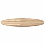 vidaXL Dessus de table rond Ø80x2 cm bois massif d'acacia