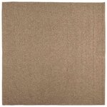 vidaXL Tapis de surface Carré HUARTE Naturel 240 x 240 cm Polyester