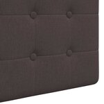 vidaXL Tête de lit suspendue Avec lumière LED Marron foncé Tissu