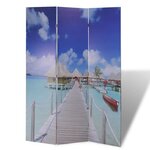 vidaXL Cloison de séparation pliable 120 x 170 cm Plage