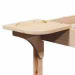 vidaXL Cadre de lit avec tables de chevet Naturel 180 x 220 cm