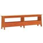 vidaXL Banc d'entrée cire marron 160x28x45 cm bois de pin massif