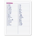 Cahier de vocabulaire polypro17X22 cm agrafé 96P réglure spécifique CONQUÉRANT