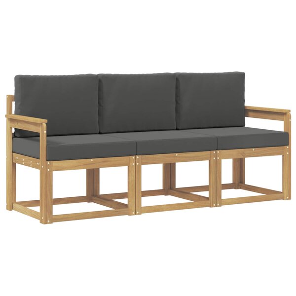 vidaXL Ensemble de canapés d'extérieur 3 pc