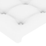 vidaXL Tête de lit blanche 144 x 5 x 118/128 cm similicuir