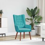 vidaXL Fauteuil relaxant Turquoise 63 x 67 x 94 cm Velours