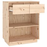 vidaXL Armoire console 60x34x75 cm Bois de pin solide