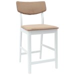 vidaXL Chaises de salle à manger 2 Pièces Blanc 48 x 49 x 95 cm
