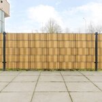 vidaXL Paravents de balcon 5 Pièces marron clair 255x19 cm résine tressée