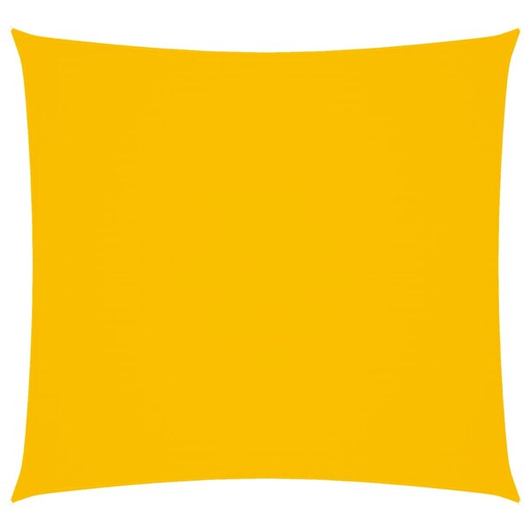vidaXL Voile de parasol tissu oxford carré 6x6 m jaune